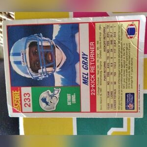 Detroit Lions Mel Gray Football Card